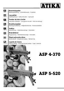 Bedienungsanleitung Atika ASP 4-370 Holzspalter