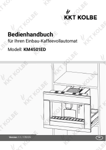 Bedienungsanleitung KKT Kolbe KM4501ED Kaffeemaschine