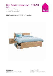 Manuale Leen Bakker Tempo (140x200) Struttura letto