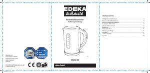 Bedienungsanleitung Edeka KE4032-GS Wasserkocher