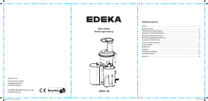 Bedienungsanleitung Edeka JE5621-GS Entsafter