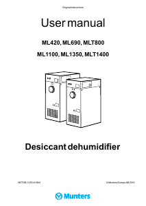 Handleiding Munters ML690 Luchtontvochtiger