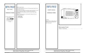 Mode d’emploi Diplomat DMW06A1WDM Micro-onde