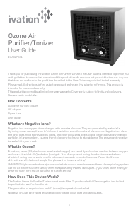 Manual Ivation IVAOZP001 Air Purifier