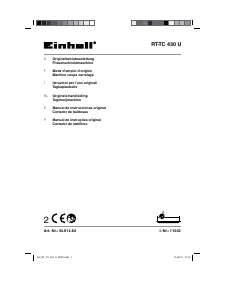 Manuale Einhell RT-TC 430 U Tagliapiastrelle