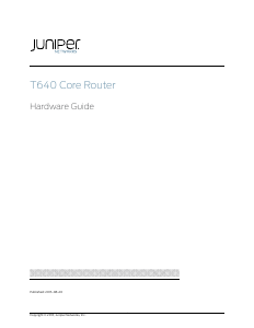 Handleiding Juniper T640 Router
