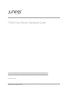 Handleiding Juniper T1600 Router