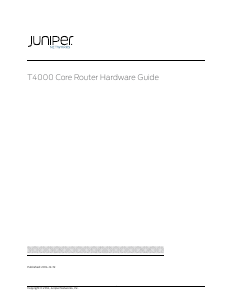 Handleiding Juniper T4000 Router