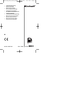 Mode d’emploi Einhell BT-JS 800 E Scie sauteuse