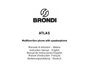 Manuale Brondi Atlas Telefono