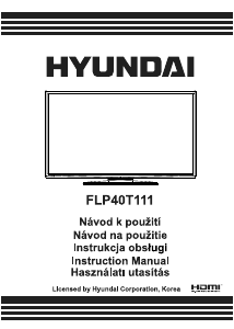 Návod Hyundai FLP40T111 LED televízor