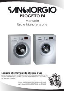 Manuale Sangiorgio F812DC Progetto F4 Lavatrice