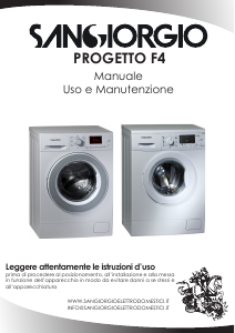 Manuale Sangiorgio F712L Progetto F4 Lavatrice