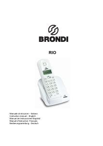 Manuale Brondi Rio Telefono senza fili