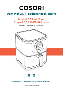 Handleiding Cosori CO158-AF Friteuse