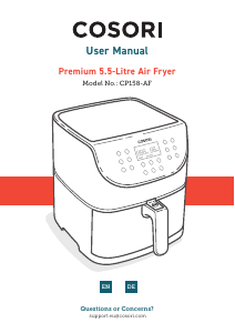 Manual Cosori CP158-AF Deep Fryer