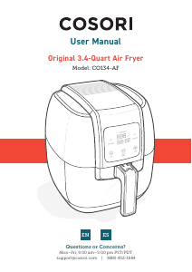 Manual de uso Cosori CO134-AF Freidora