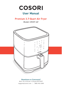 Manual Cosori CP237-AF Deep Fryer