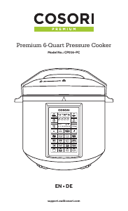 Manual Cosori CP016-PC Pressure Cooker