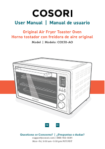 Manual Cosori CO130-AO Oven