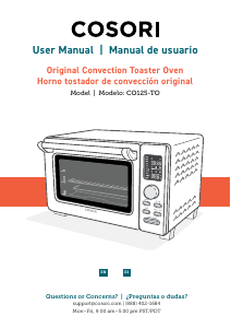 Manual Cosori CO125-TO Oven