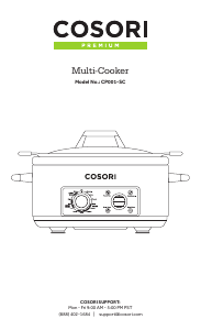 Handleiding Cosori CP001-SC Slowcooker