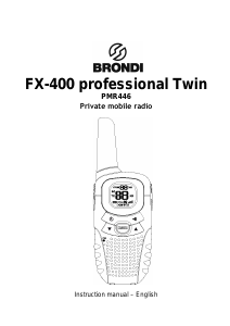 Handleiding Brondi FX-400 Professional Walkie-talkie