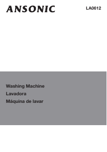 Manual Ansonic LA 0612 Washing Machine