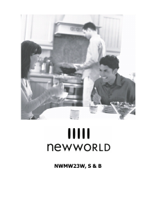 Manual New World NWMW23S Microwave