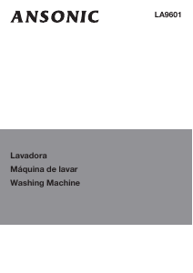 Manual Ansonic LA 9601 Washing Machine