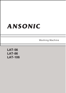 Manual Ansonic LAT 56 Máquina de lavar roupa
