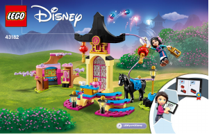 Manual Lego set 43182 Disney Princess A Área de Treinamento de Mulan