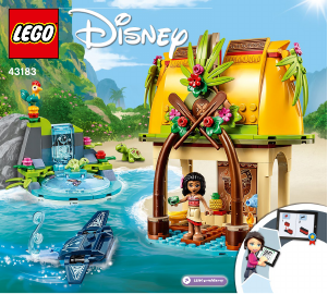 Manual Lego set 43183 Disney Princess Casa de pe insula a Moanei