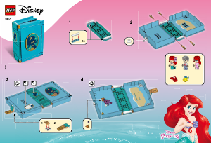 사용 설명서 레고 set 43176 디즈니 프린세스아리엘의 스토리북