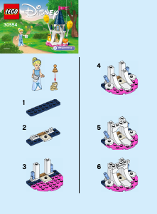 Handleiding Lego set 30554 Disney Princess Assepoesters minikasteel