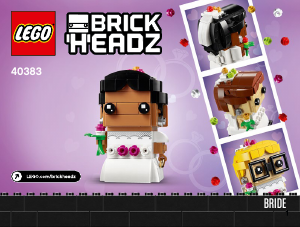 Bruksanvisning Lego set 40383 Brickheadz Brud