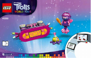 Bedienungsanleitung Lego set 41250 Trolls Party am Techno Riff