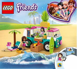 Návod Lego set 41397 Friends Pojazdný džúsový bar