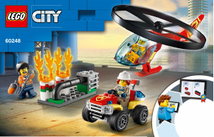 Handleiding Lego set 60248 City Brandweerhelikopter reddingsoperatie