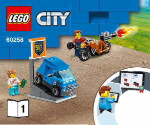 Käyttöohje Lego set 60258 City Tuunausautokorjaamo