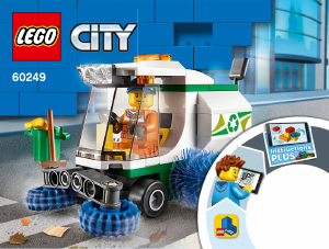 Manual Lego set 60249 City Varredor de Ruas