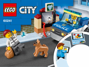 Manuale Lego set 60241 City Unità cinofila della polizia