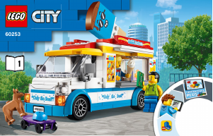 Manual Lego set 60253 City Van de Sorvetes