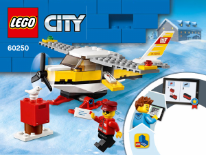 Manual Lego set 60250 City Avion postal