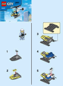 Handleiding Lego set 30367 City Politiehelikopter