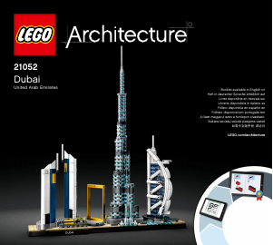 Käyttöohje Lego set 21052 Architecture Dubai