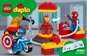 Bedienungsanleitung Lego set 10921 Duplo Iron Mans Labor-Treffpunkt