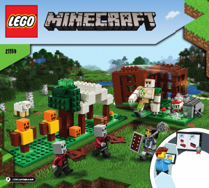 Használati útmutató Lego set 21159 Minecraft A Fosztogató őrtorony