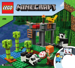 Használati útmutató Lego set 21158 Minecraft A pandabölcsőde