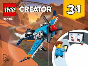 Návod Lego set 31099 Creator Vrtuľové lietadlo